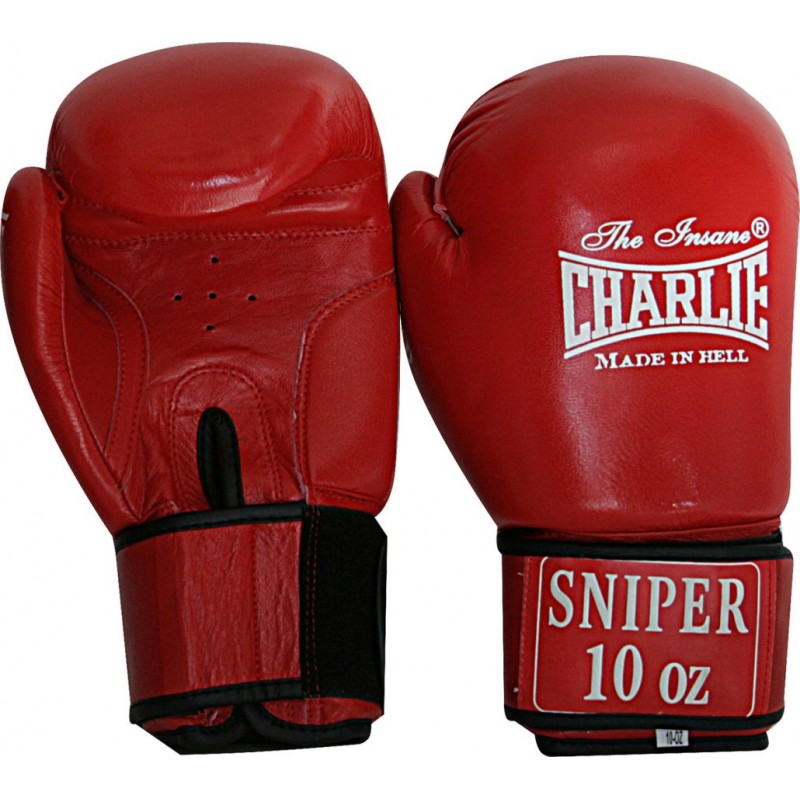 Guantes de Boxeo Charlie SNIPER Homologado para Competición y Cierre de Velcro